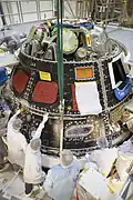 EFT-1 Orion back shell tile installation, September 2014