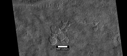 Scalloped ground, as seen by HiRISE under HiWish program