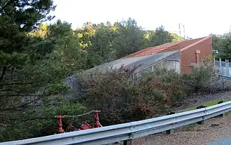 An angular concrete structure