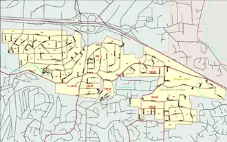 Map of Eastgate, Washington