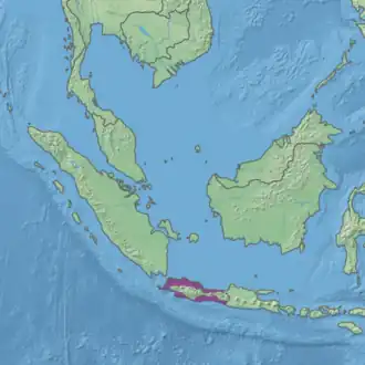 Ecoregion territory (in purple)