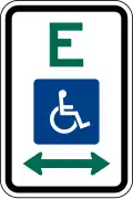 R5-5a Reserved parking for people with disabilities