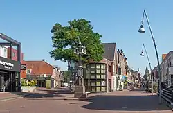 Maanderplein with monumental lantern