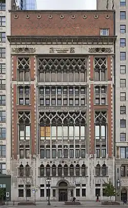 Façade of the Chicago Athletic Association in Chicago (1893)