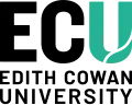 This image is the logo for Edith Cowan University used by its constituent school the Western Australian Academy of Performing Arts.