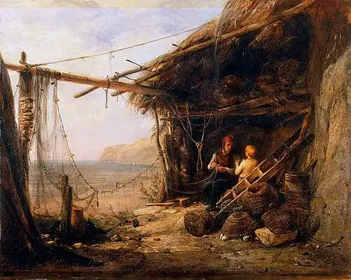 Mending the Bait-Nets, Shanklin, 1836