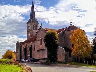 The church in Saillenard