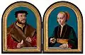 Elisabeth Bellinghausen and Jacob Omphalius, ca. 1538, Mauritshuis, The Hague. Elisabeth is holding a branch of bittersweet, symbol for fiancees.