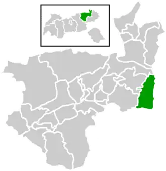 Location within Kufstein district