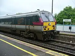 Enterprise train arrives at Newry on a Dublin bound service in 2006
