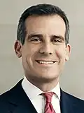 Mayor of Los Angeles Eric Garcetti of California