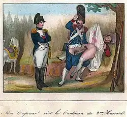 Erotic soldiers by Achille Devéria