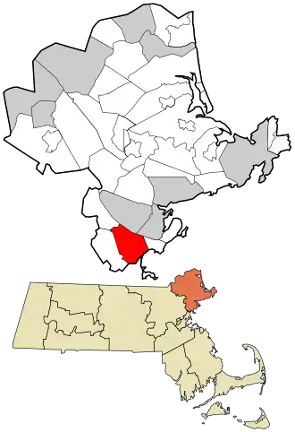 Location in Essex County and Massachusetts.