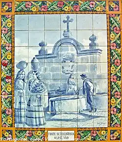 "18th century Fountain" at the Vale do Peso Train Station