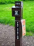 Estabrook Park disc golf course pay station