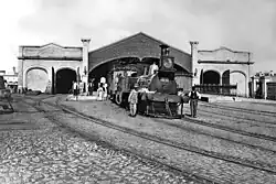 Trains at the station