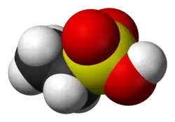 Ethanesulfonic acid 3D bonds