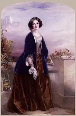 Gray portrait, 1851 (she thought the portrait made her look like "a graceful doll")[1]