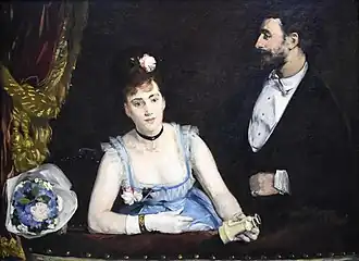 Une loge aux Théâtre Italiens, 1874