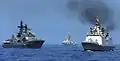 Naval maneuvers during Exercise INDRA 14