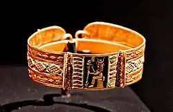 Golden Bracelet found in the tomb of a member of the royal family in Gebel Barkal. 250–100 BC