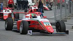 Antonelli driving the Tatuus F4-T421 out of the pitlane at Spa-Francorchamps in the 2022 ADAC F4 Championship