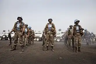 FIB South African infantry units in Sake, Democratic Republic of the Congo