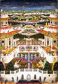A Palace Complex with Harem Gardens India, Faizabad, c. 1765