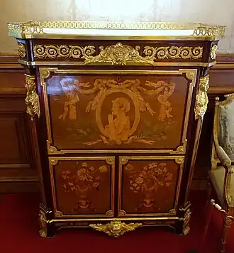 Drop-front desk by Jean-Henri Riesener Waddesdon Manor, England