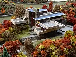 Replica of Fallingwater at the Miniature Railroad & Village at the Carnegie Science Center in Pittsburgh