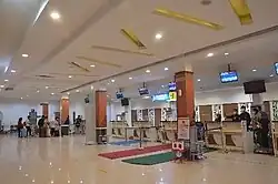 Check-in area