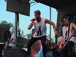 Feed Her to the Sharks performing at Mayhem Festival 2015