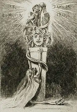Happiness in Crime (1882) etching (12.38 x 9.05&nbsp;cm) Los Angeles County Museum of Art
