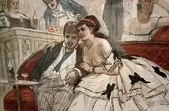 The Drunken Dandy (no date) mixed media on paper (39 x 48&nbsp;cm) Musée Félicien Rops, Namur