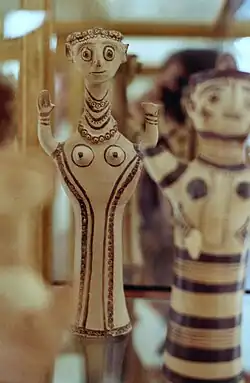 Terracotta Female figurine from Midea 12th century BCE