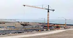 Entrance to tunnel under construction