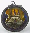 Coat of Arms of the City of Altona painted on glass around the 17th/ 18th century