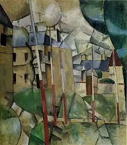 Paysage (Landscape), 1912–13, oil on canvas, 92 × 81&nbsp;cm