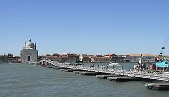 Annual ephemeral bridge for the Festa del Redentore Canal de la Giudecca
