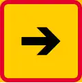Sign applies in the direction of the arrow (formerly used )