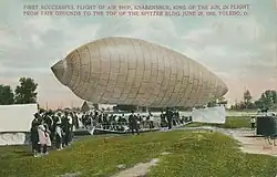 First Successful Flight of the Air Ship, Knabenshue, Toledo, Ohio, 1900s