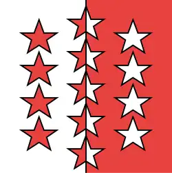 Flag of Canton of Valais