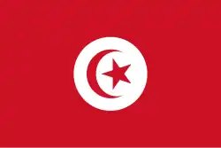 Flag of the Beylik of Tunis (1827–1881) and Tunisia (1881–1959)