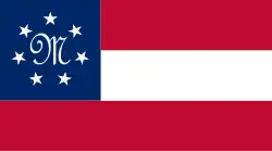 7-star First national flag of the Confederate States Marine Corps