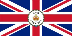 Flag of the resident commissioner of the British New Hebrides (1906–1952)