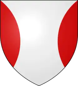 flaunches—Argent, flaunches gules