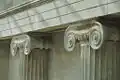 Detail of an Ionic capital on a pilaster in the Great Court