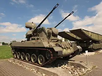 Fliegerabwehrpanzer 68 in the Panzermuseum Thun