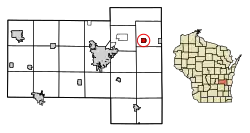 Location of Mount Calvary in Fond du Lac County, Wisconsin.