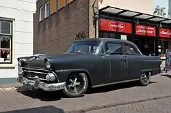 1955 Ford Mainline Tudor Sedan (with after-market wheels)